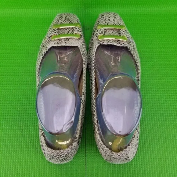 ✅Aerosoles Sherbet Faux Snake-Skin Ballet Flats Women's 9M Slip On Shoes - Picture 11 of 16